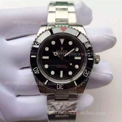 Vintage Replica Rolex Submariner watch Red 300/1000 Black Ceramic SS Watch